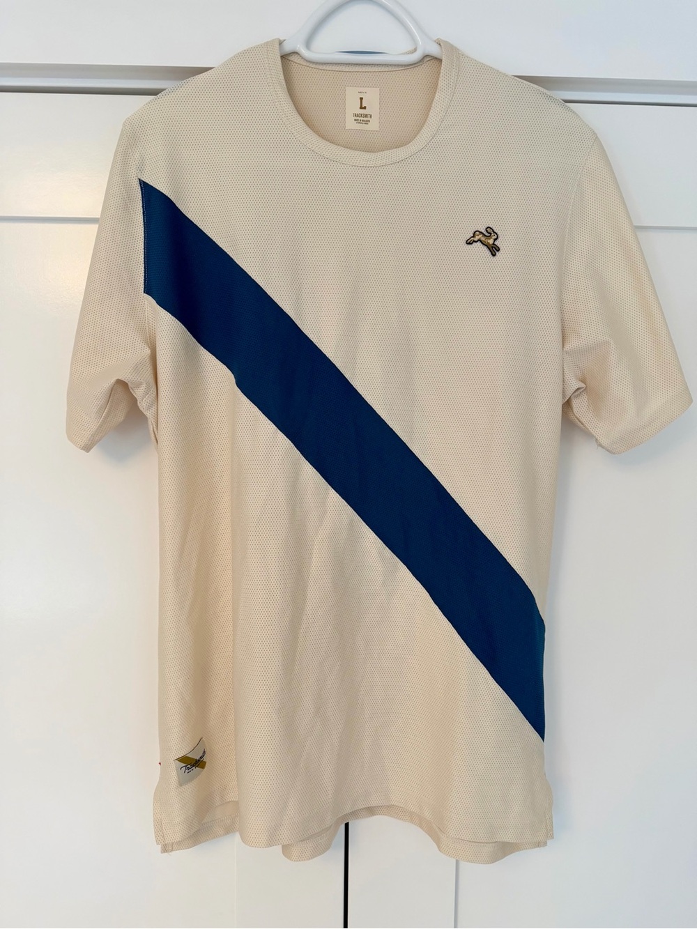 Tracksmith Cream Van Cortland Tee